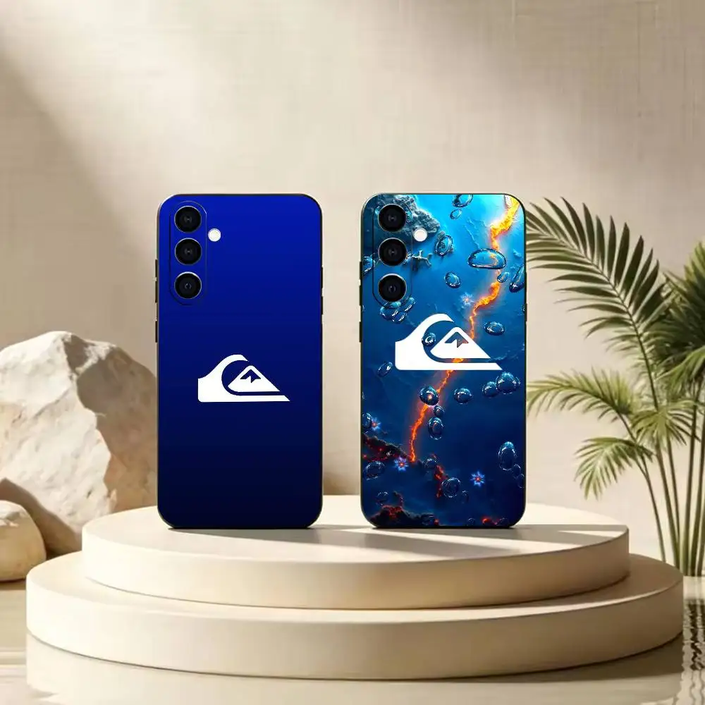 Q-QuiksilverS LOGO  Phone Case For Samsung Galaxy A73,A72,A71,A70,A53,A52,A51,Others Soft Black Cover