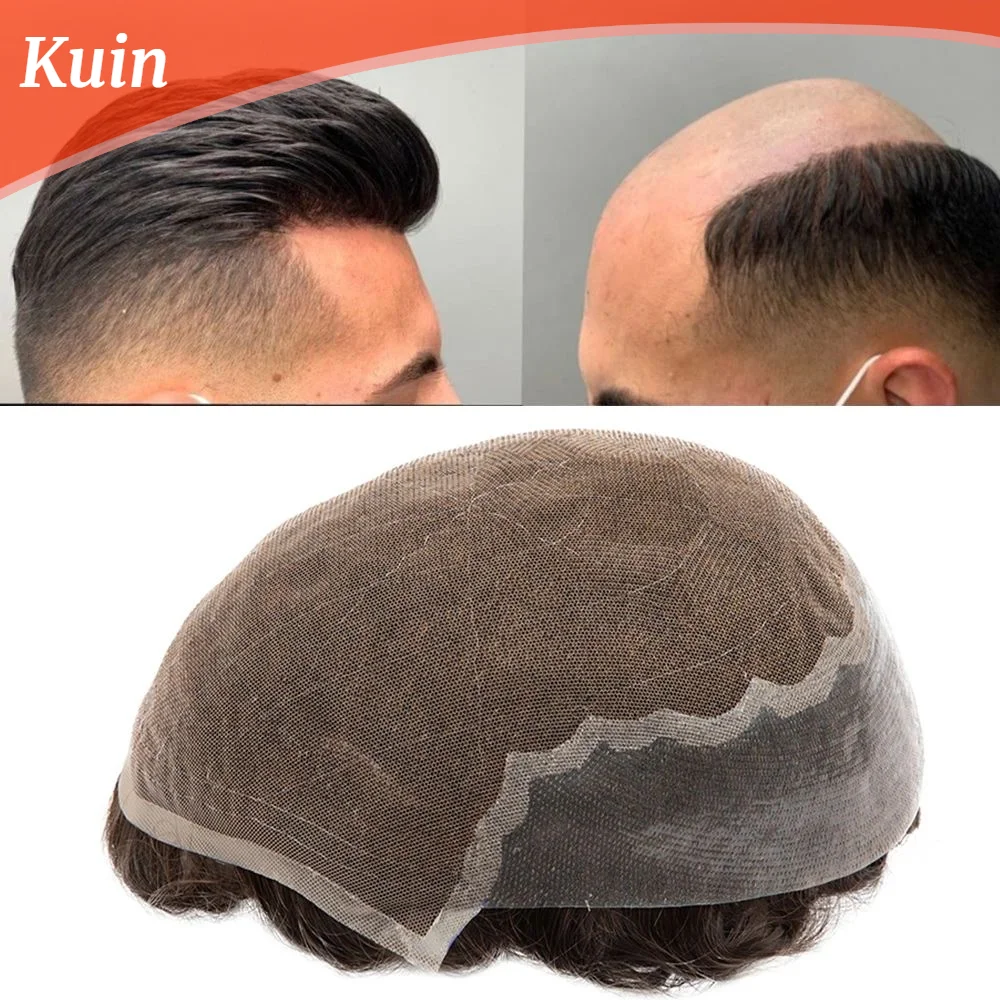 Q6 Men's Toupee Breathable Male Hair Capillary Prosthesis 6