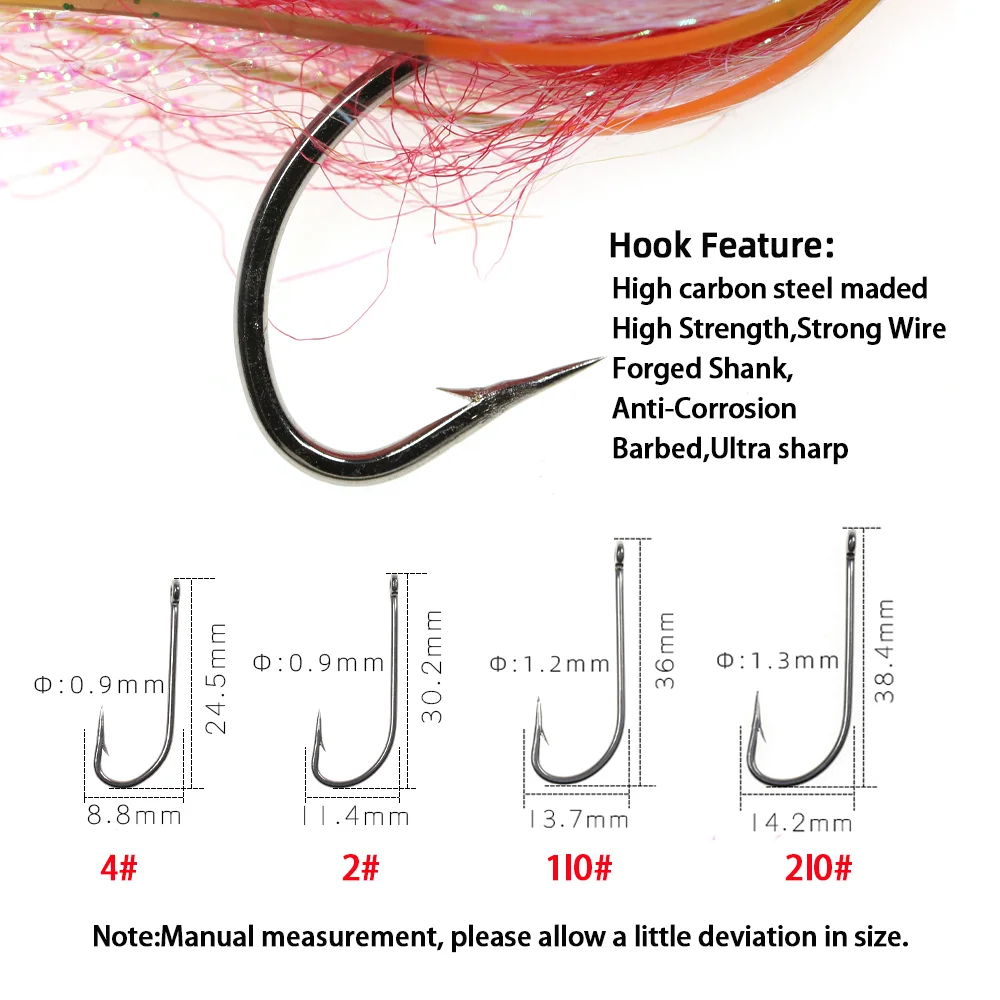 10 Stück # 4 # 2 1/0 2/0 Kettenperlen-Auge Crazy Charlie Fly Bonefish Permit Tarpon Forelle Barsch Salzwasser Streamer Angelköder – Detail 3
