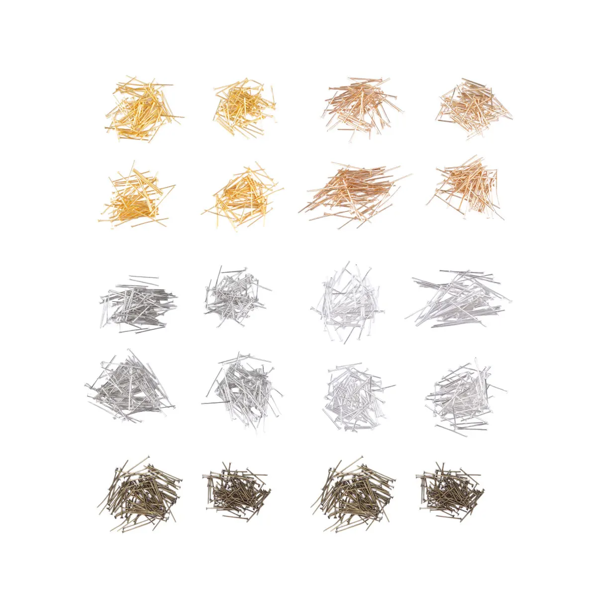 

T Set Flat Head Jewelry Flat Head Needles Alloy DIY Necklace Bracelet Earrings Craft Project Repair Gifts