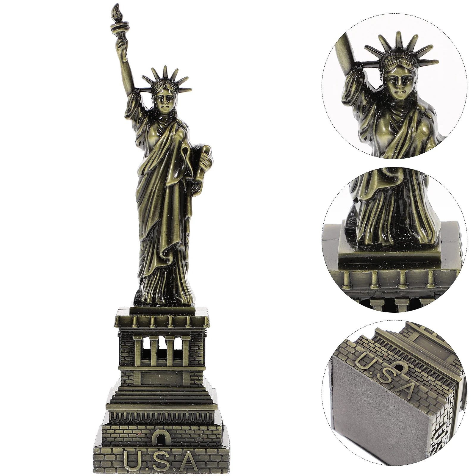 

New York City Liberty Island Collection Vintage Decor American Statue of Household The