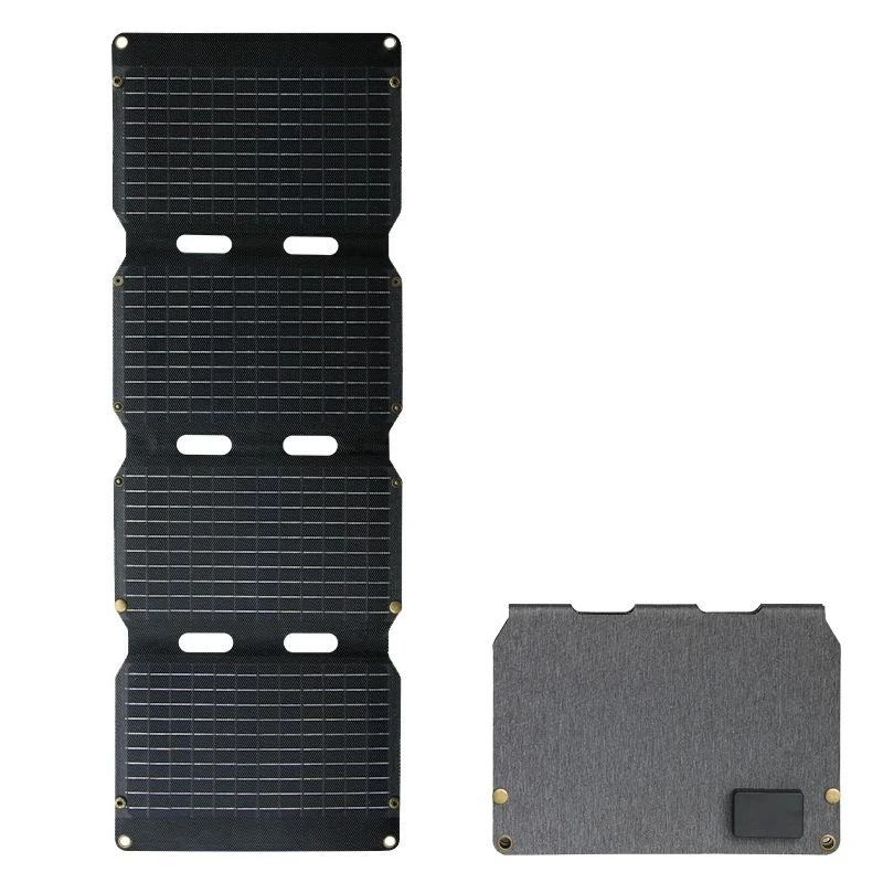 

Outdoor Portable Solar Folding Charging Pad,Monocrystalline Silicon Fast Charging USB Phone Power Bank, Photovoltaic Power Panel