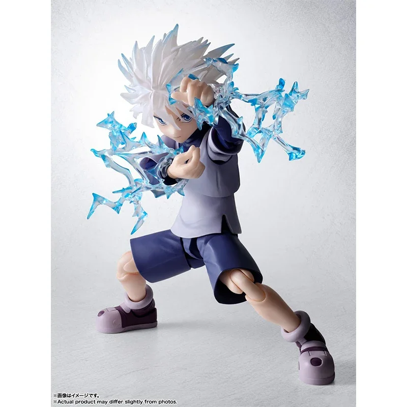 Na Stanie Bandai Oryginalne Pudełko S.H.Figuarts Hunter x Hunter Killua Gon Anime Figurka Akcji Gotowy Model Zestaw Zabawka Prezent dla Dziecka