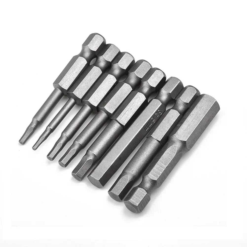 Magnetic Hexagon Screwdriver Bit Alloy Steel 1/4 Inch Hex Shank Screw Driver H1.5-H8 Impact Wrenches And Electric Screwdrivers