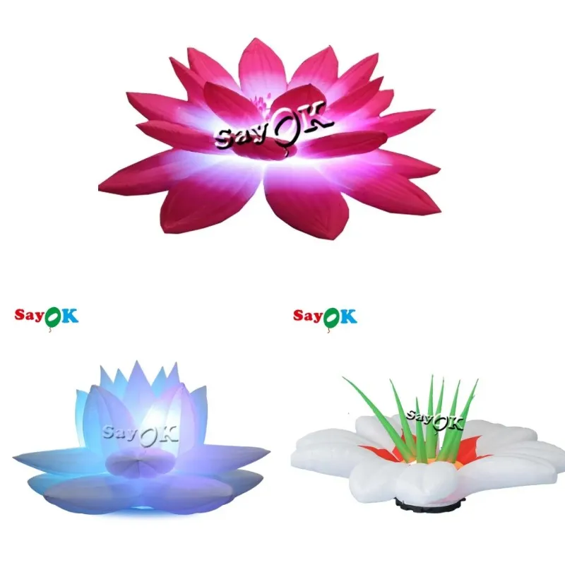 

Inflatable Flower Ground Decorations Inflatable Flowers Model With Remote Controller For Ceiling Bar Hotel Decor