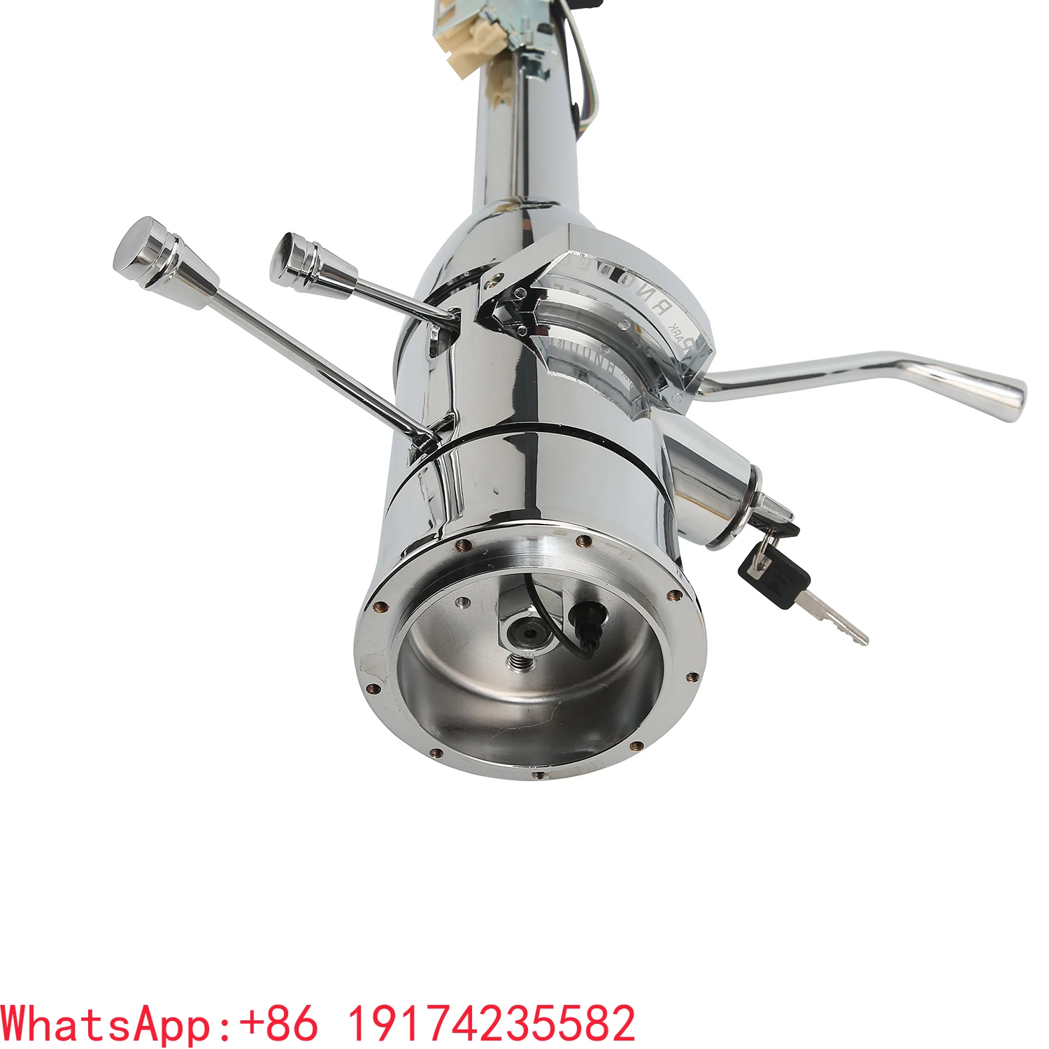 

Performance 28" 30" 32" All Chrome Universal Automatic Tilt Steering Column With Ignition Key for Chevy Race Car Parts