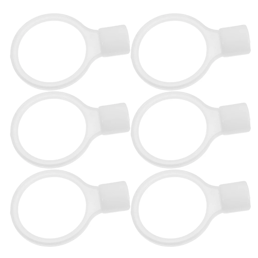 

6pcs Safety Cone Connector Plastic Traffic Link Connecting Ring Barrier Accessories Road Caution Cones Parking Driveway