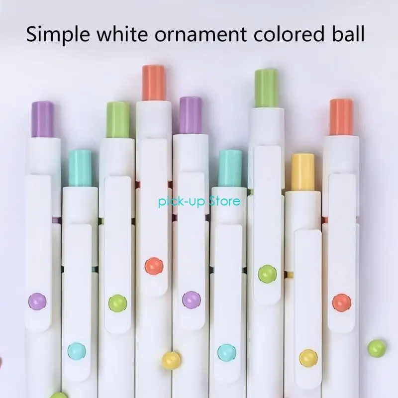 Q5WA 5 قطع من أقلام الجل القابلة للسحب لمستلزمات الكتابة المكتبية للطلاب والمدرسين