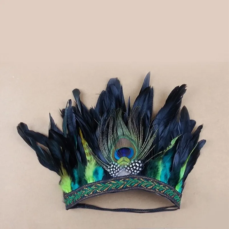 Peacock Feather Headdress  Adults & Kids Halloween Carnival Fashion Accessories Hairwear Hair Accessories