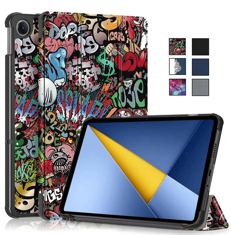 For Poco Pad C1 Case 9.7 inch Fashion Paint Smart Magnetic Leather Cover For Funda Redmi Pad 2 9 7 9.7 2026 Case Cover