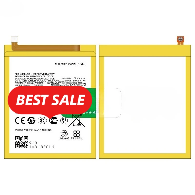 

KS40 for Motorola E6 Play (EU)/XT2029/XT2029-1 Phone Battery High Quality High Capacity Replacement Bateria Grade A Cell Tools