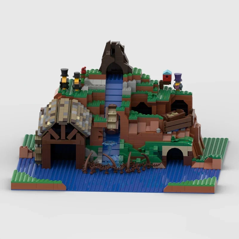 Klocki konstrukcyjne Moc, Splash Mountain, technologia, klocki modułowe, model, prezenty, zabawki świąteczne, zestawy DIY, montaż