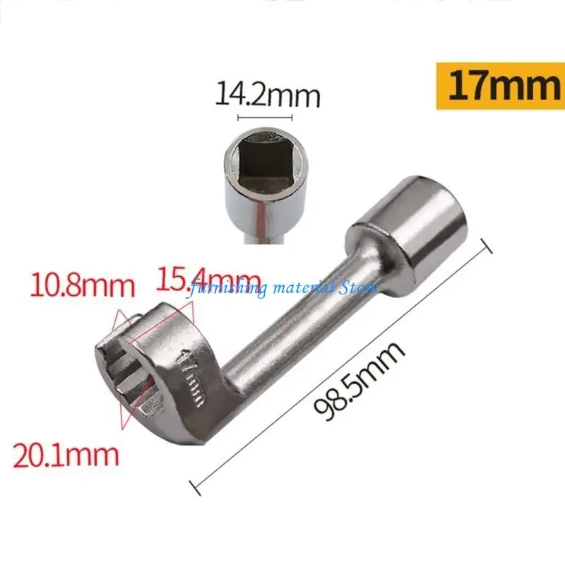 

Y5GD 1/2in Drive Socket Automotive Fuels Line Dismantling Wrench For Tight Spaces