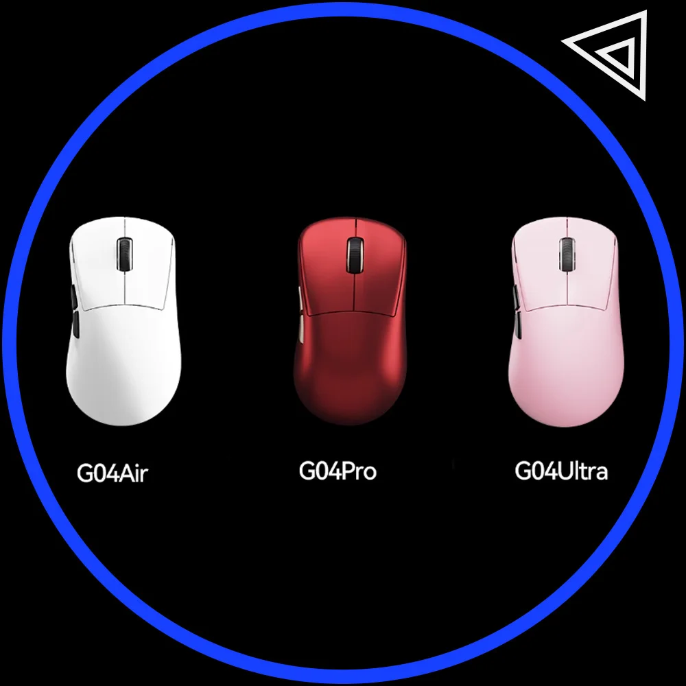 

AUSDOM G04 Ultra Mouse Tri Mode Mouse PAW3395 Paw3950 Wireless 8000Hz Polling Rate Lightweight Gaming Mice Gamer PC Accessories