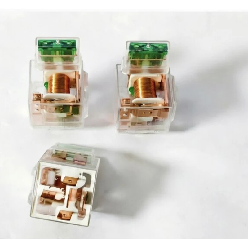 10PCS Dual Contact Fully transparent Shell With Fuse Relay 12V5Pin With light automotive relay