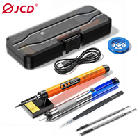 USB Soldering Iron Kit LED Digital Display Type-C Interface Wireless Electric Soldering Iron Adjustable Temperature Welding Tool