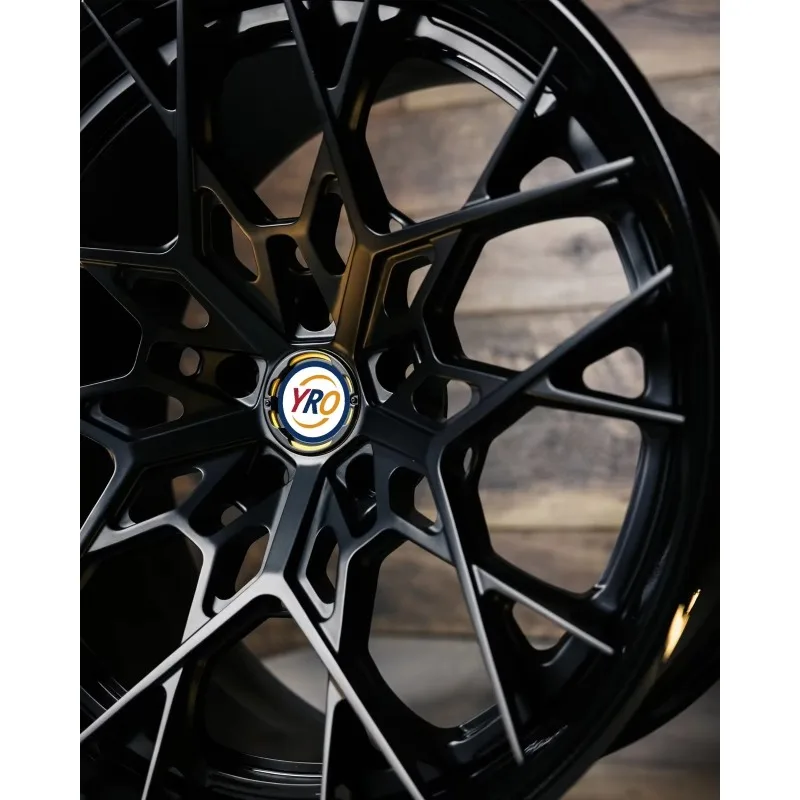 【2026】Black Multi-Spokes 17 Inch To 24 Inch 5x112 5x114.3 5x120 For BMW Audi Mercedes Benz 1 Piece Alloy Forged Wheels Custom