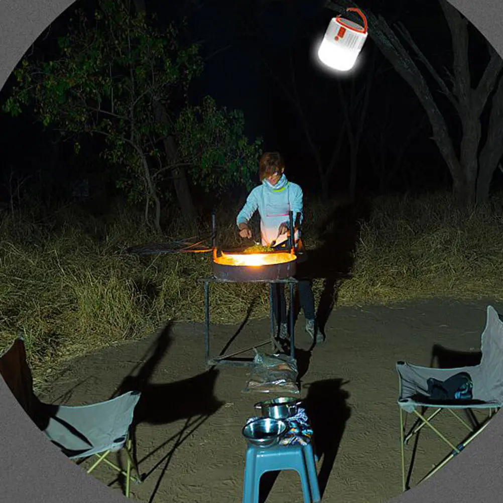 

1Pcs Solar Camping Light Hanging Hook USB Rechargeable Tent Lamp Outdoor Emergency Lighting Soft 360 Degree Glow Long Battery