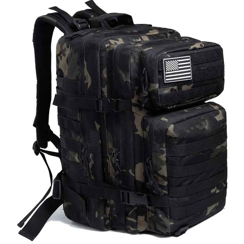 

Outdoor Backpacks Molle Army Pack 3 Day Bug Out Bag Hiking Trekking Rucksack