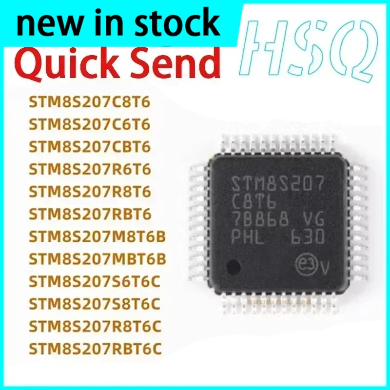 1PCS STM8S207/208 STM8S207C8T6 CBT6 C6T6 R8T6 RBT6 K6T6C K8T6C S8T6C S6T6 Microcontroller MCU Chip Stock