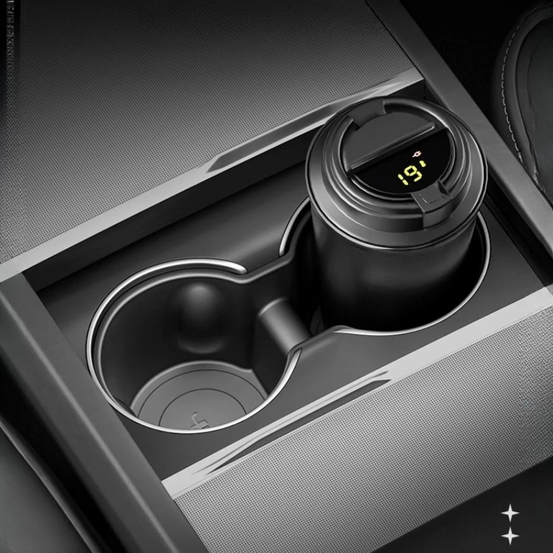For Tesla Model 3/Y Highland Central Control Water Cup Limiter Silicone Coaster Mat Accessories Accesorios Para Auto Cup Pad