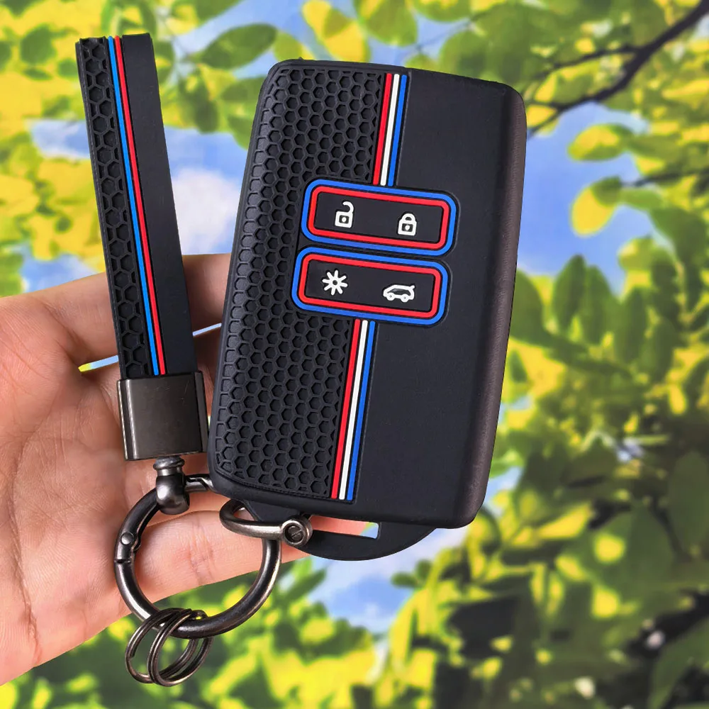 Stylish Car Key Protection Case With Keychain For Alpine A290 GTS A110 Espace Austral Duster Lodgy Spring Koleos Captur Kadjar