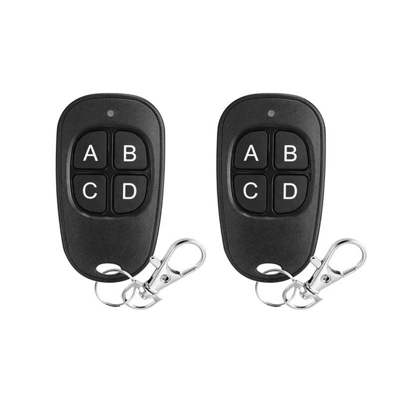 2Pcs Wireless Copy Remote 433Mhz Electric Garage Door Opener Remote Duplicator Clone Code Controller