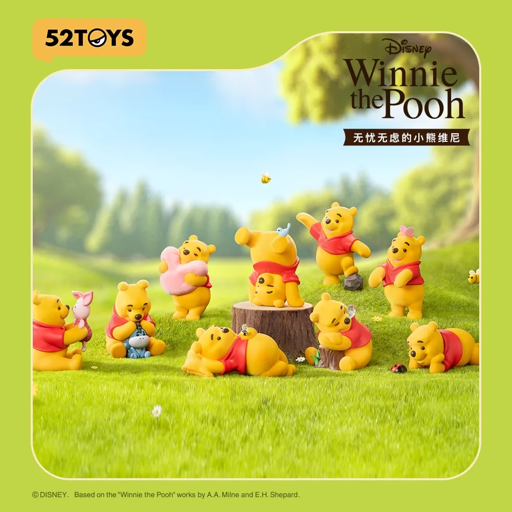 

52 игрушки Disney The Carefree Adventures Of Winnie Pooh Series Flocking Blind Box Фигурка Декор Украшения Игрушка-сюрприз Игрушка в подарок