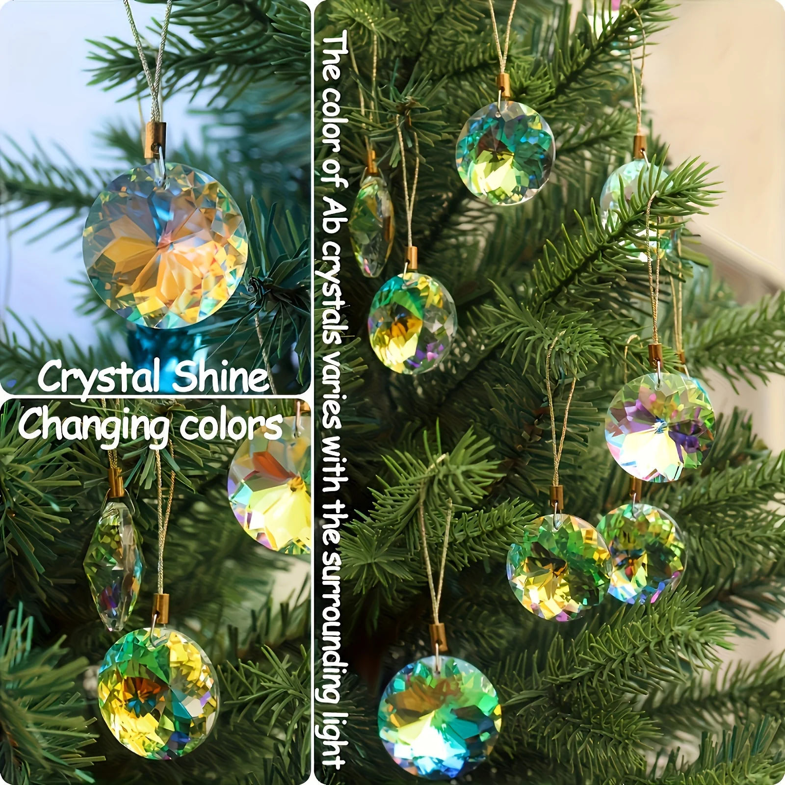 12 Stück Glas-Kristallkugeln, 30 mm Durchmesser, Weihnachtsbaum-Dekorationen, Weihnachtsgeschenke, ohne Geschenkbox, das perfekte Geschenk. – Detail 4