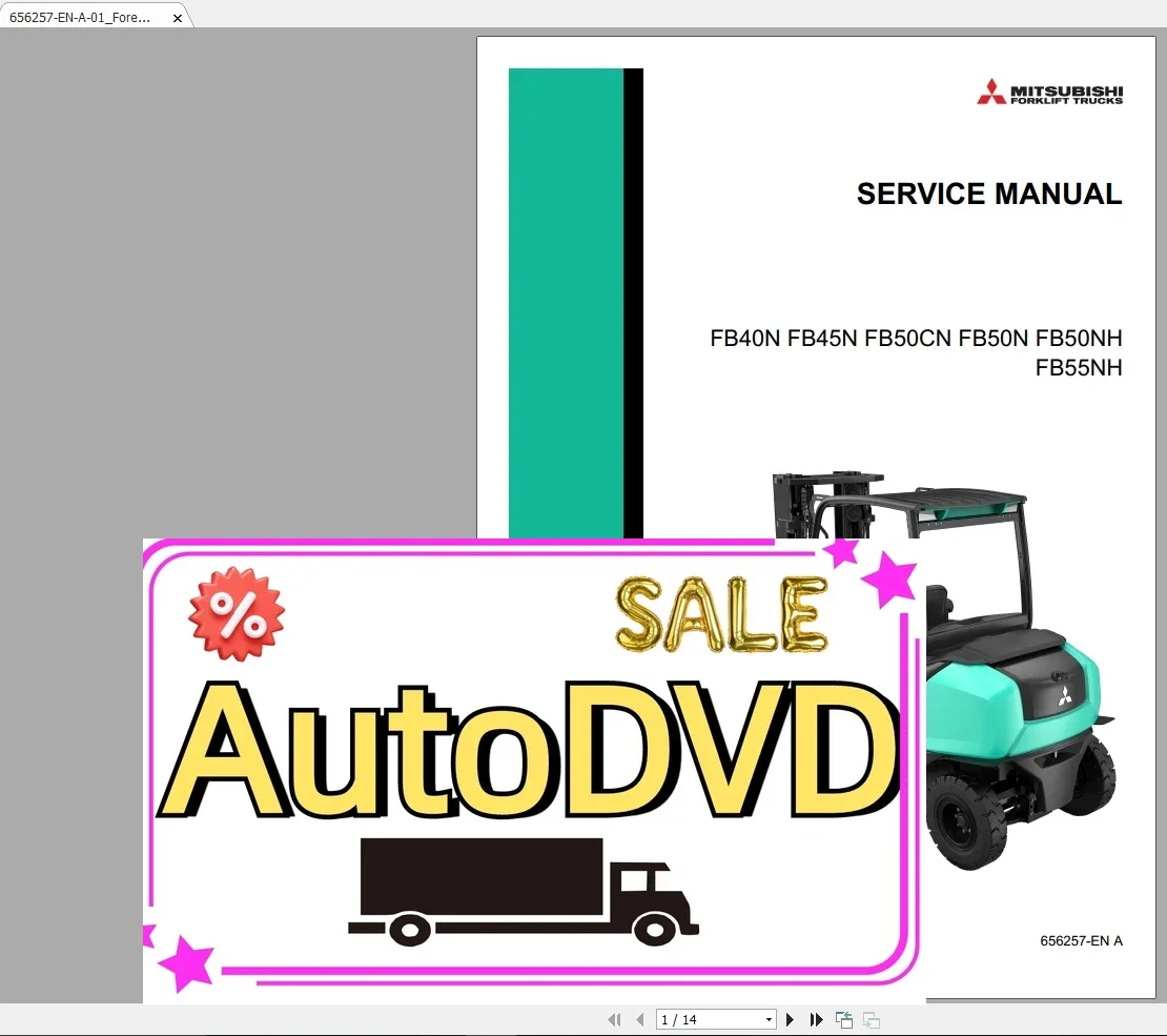 

AutoDVD [MCFE] для вилочного погрузчика Mitsubishi MCFE 36,4 ГБ PDF, полные модели, руководства по обслуживанию, обновленный DVD [07/2021]
