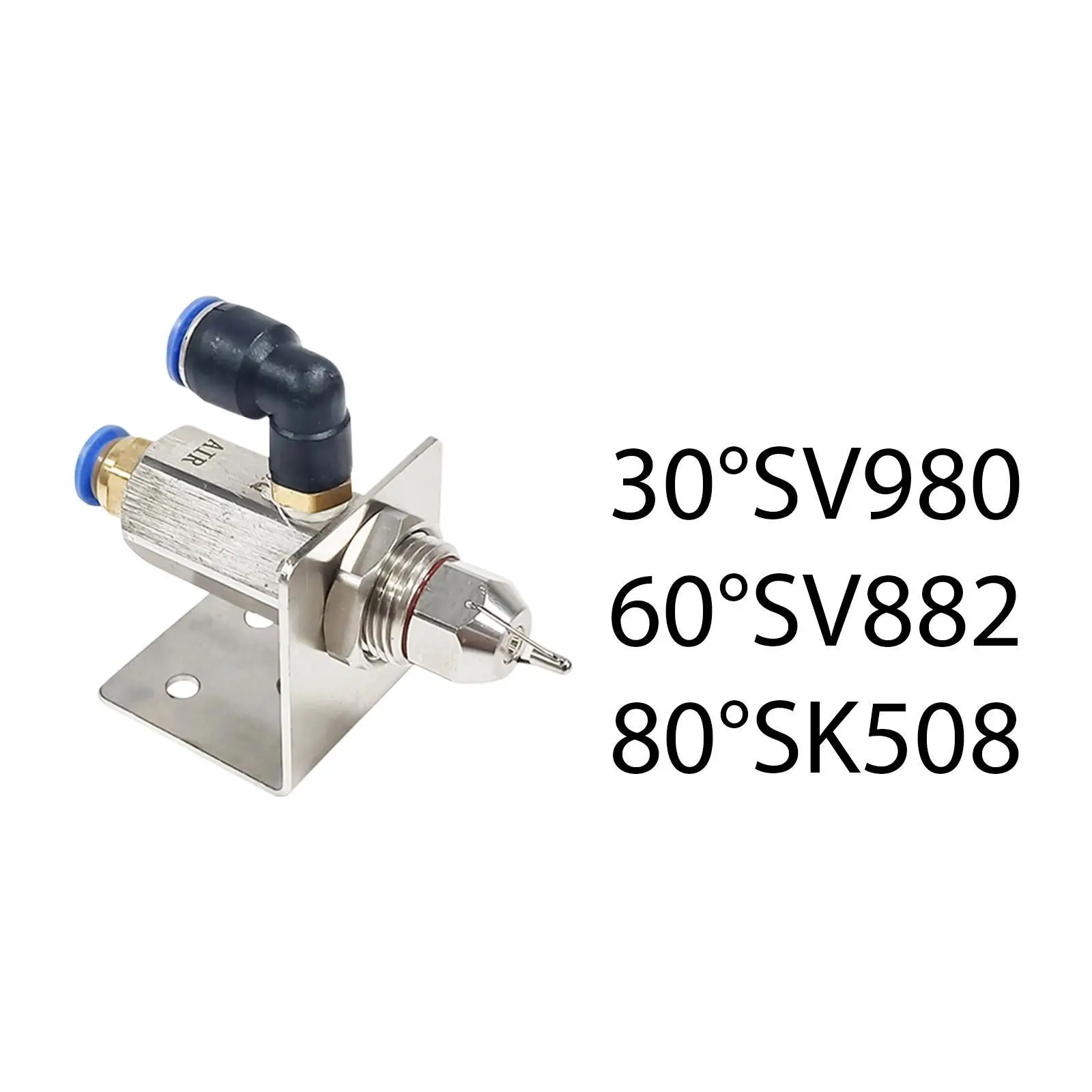 304 Stainless Steel Atomization Nozzle Adjustable Air Spray Head for Industrial Humidifying and Dust Suppression