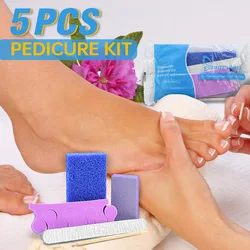 100 Sets/Carton Nail Tools 5 In 1 Disposable Pedicure Kits Manicure Set Buffers For Nail Beauty Salon