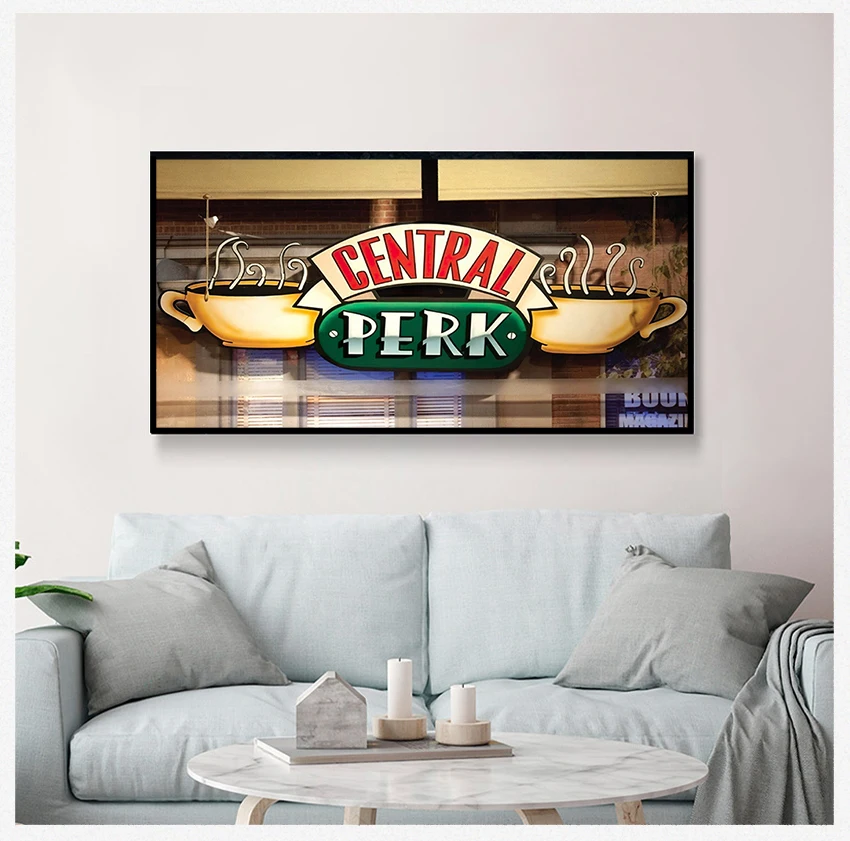 Posters and Prints Scandinavian Wall Art Picture for Living Room Cuadros Decor Central Perk Cafe Canvas Painting Friends TV Show