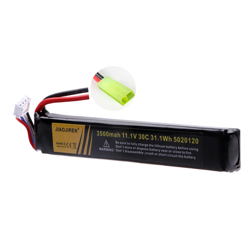 11.1V 3S 3500mAh 30C 5020120 RC pistolet na wodę Airsoft bateria LiPo do pistoletu pneumatycznego Airsoft BB pistolety zabawki elektryczne części