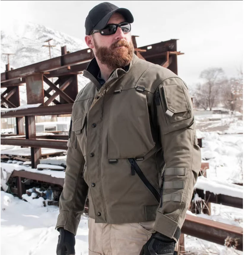 

Spring and Autumn Outdoor Tactical Jacket Men's Windproof and Wear resistant Motorcycle Clothing