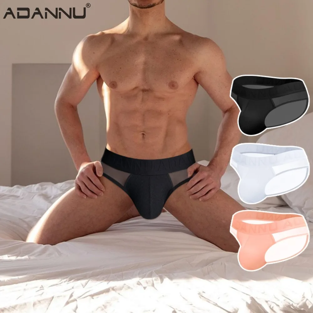 

Transparent Men's Sexy Briefs Big U Pouch Underwear for Men Fashion Comfortable Soft Bikini Underpants Solid Color Male Panties