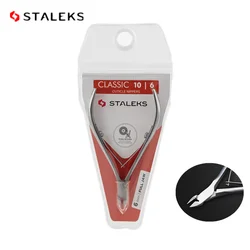 STALEKS NC-10-6 Stainless Steel Nail Art Cuticle Scissors Remover Dead Skin Scissor High Quality Manicure Nippers Nail Tools