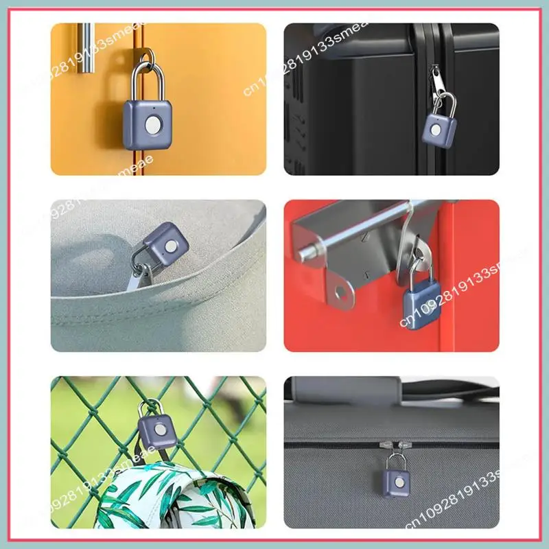 

N94R Мини-замок с отпечатками пальцев USB перезаряжаемый замок с отпечатками пальцев IPX2 брызгозащищенные противоугонные защитные замки