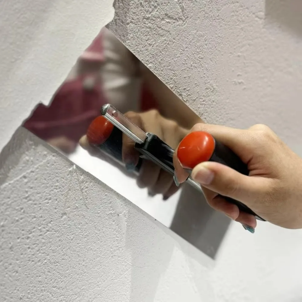 مجرفة تجصيص مفيدة من الفولاذ المقاوم للصدأ، مقبض بلاستيكي، تصميم مريح، أداة كشط الحوائط الجافة، تشطيب الأرضيات