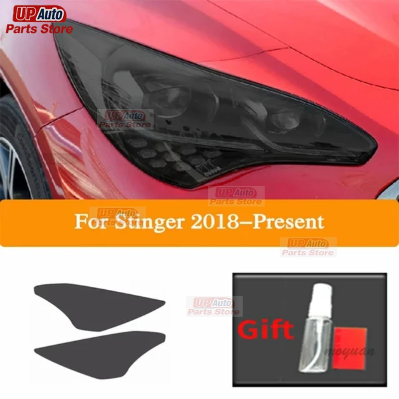 

2 Pcs Car Headlight Protective Film Transparent Black TPU Sticker For Kia Rio Stinger Sportage Sorento K5 2015-2025 Accessories