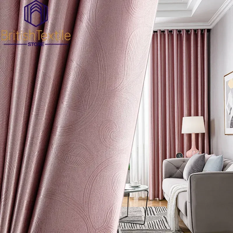

Elegant Luxury Blackout, Sunshade and Heat Insulation, Simple and Fresh Bedroom Balcony Finished Curtains