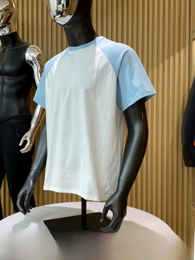 

Cool Sensation Black Tech Color Block Summer Men Women Couples Comfortable Breathable Loose Short Sleeve T Shirt Casual Style...