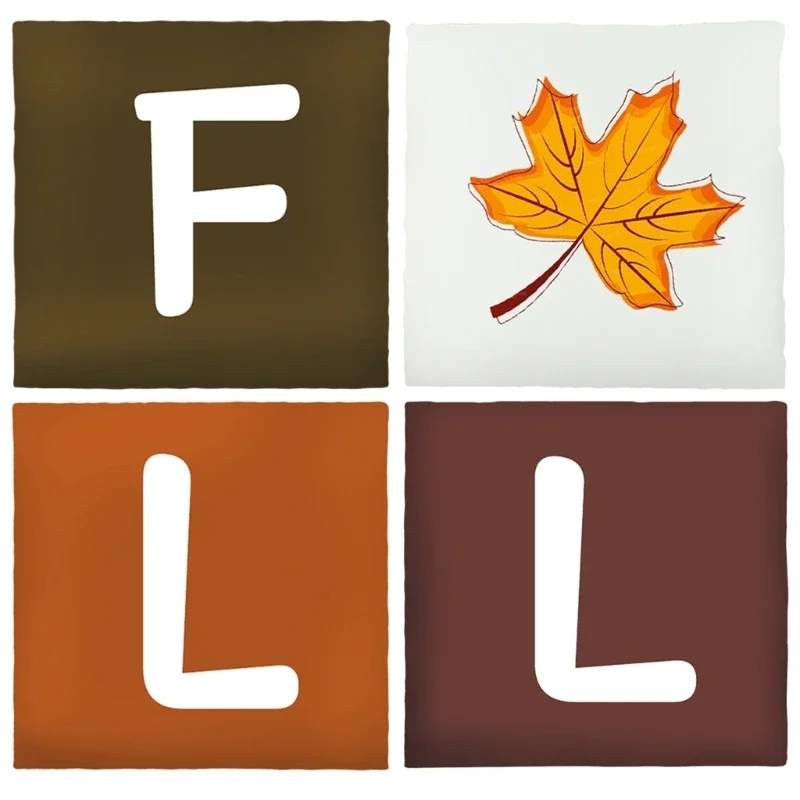 Pillow Cover Cushion Cover Fall Maple Leaf Elegant Pillow Cover Collection Soft Touching 45cm