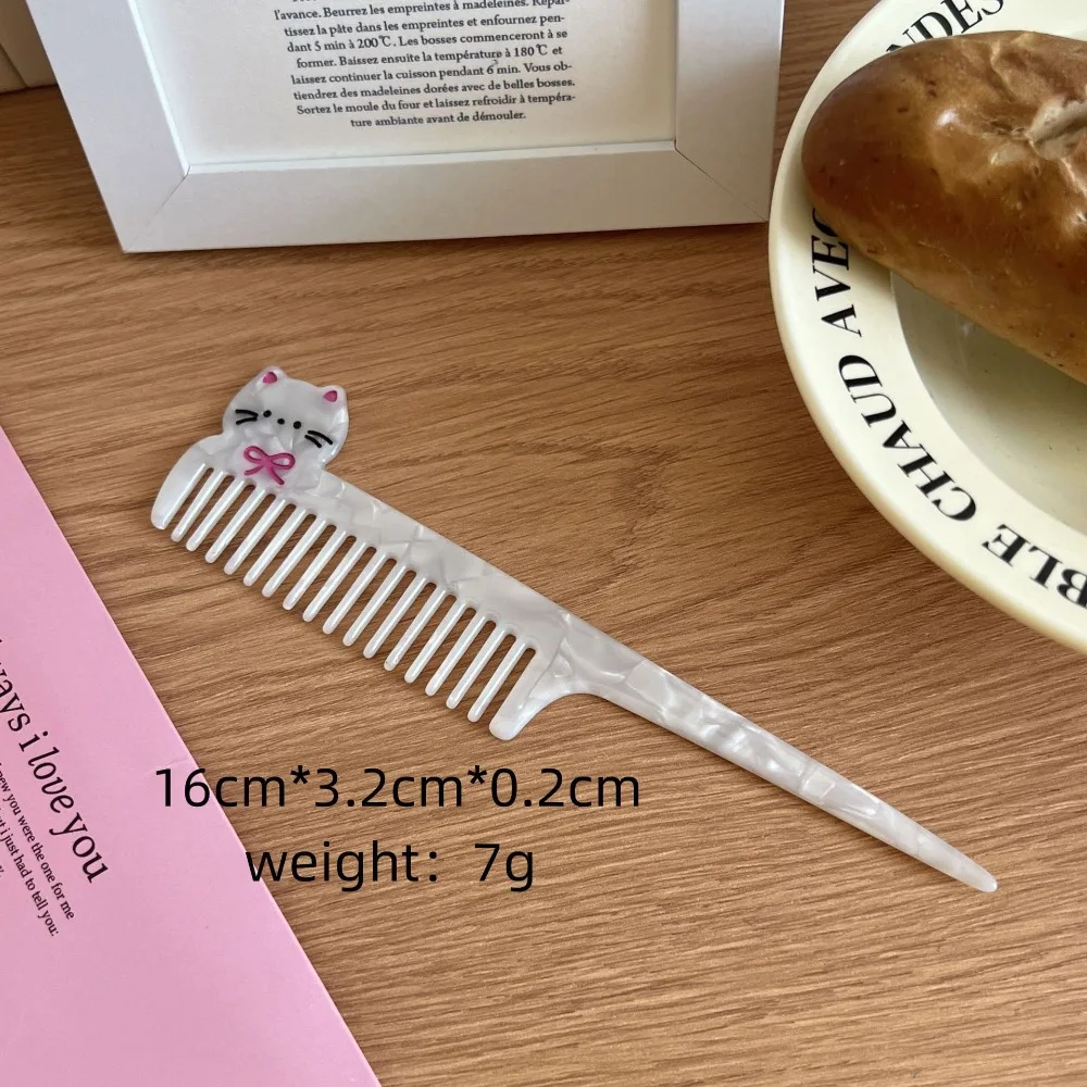 

Pointed Tail Comb Tulip Acetate Comb Animal Cartoon Makeup Comb Vegetable Fruit Hairdressing Combs Women