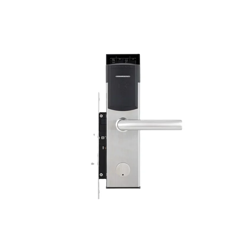 Online Solution Keyless Entry Door Handle Hotel Smart Lock for Wood Door