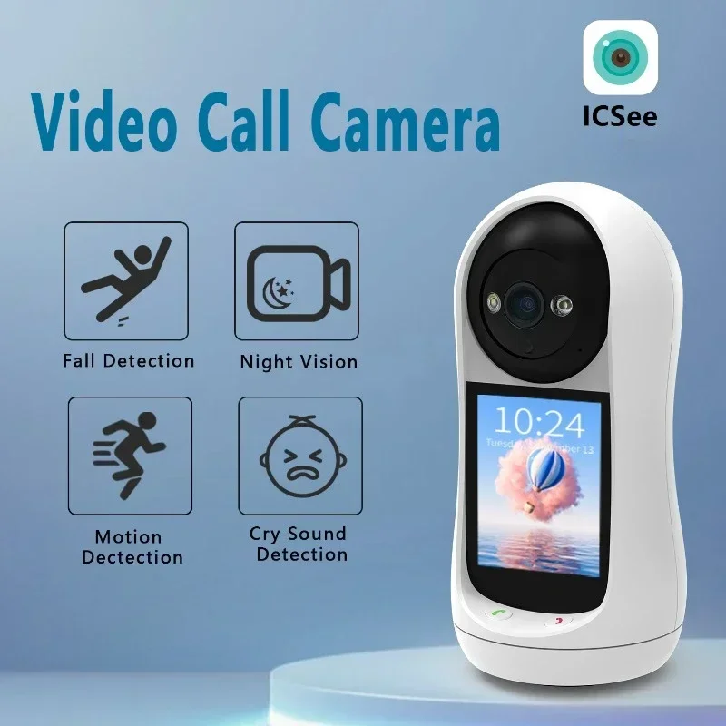 200MP/300MP Icsee Video Intercom Interactive Video Camera, Home WIFI with Screen Shaking Head Surveillance Camera