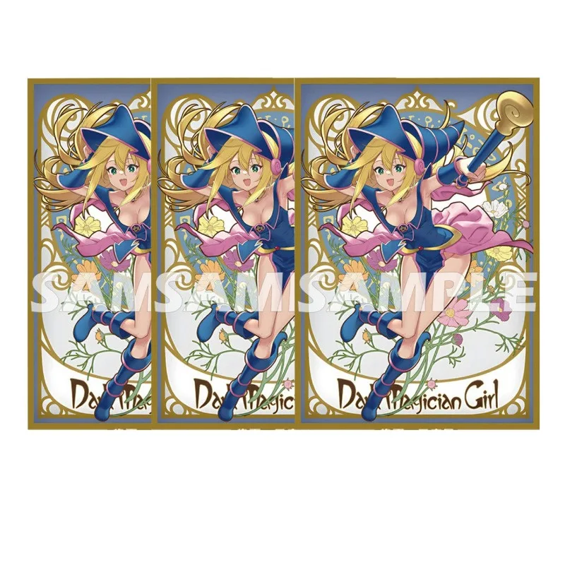 

Ю-Ги-О! Набор защитных чехлов для карт 62x89 мм, серия Dark Magician Girl, аниме, мультфильм, 60 шт., для коллекционных игровых карт