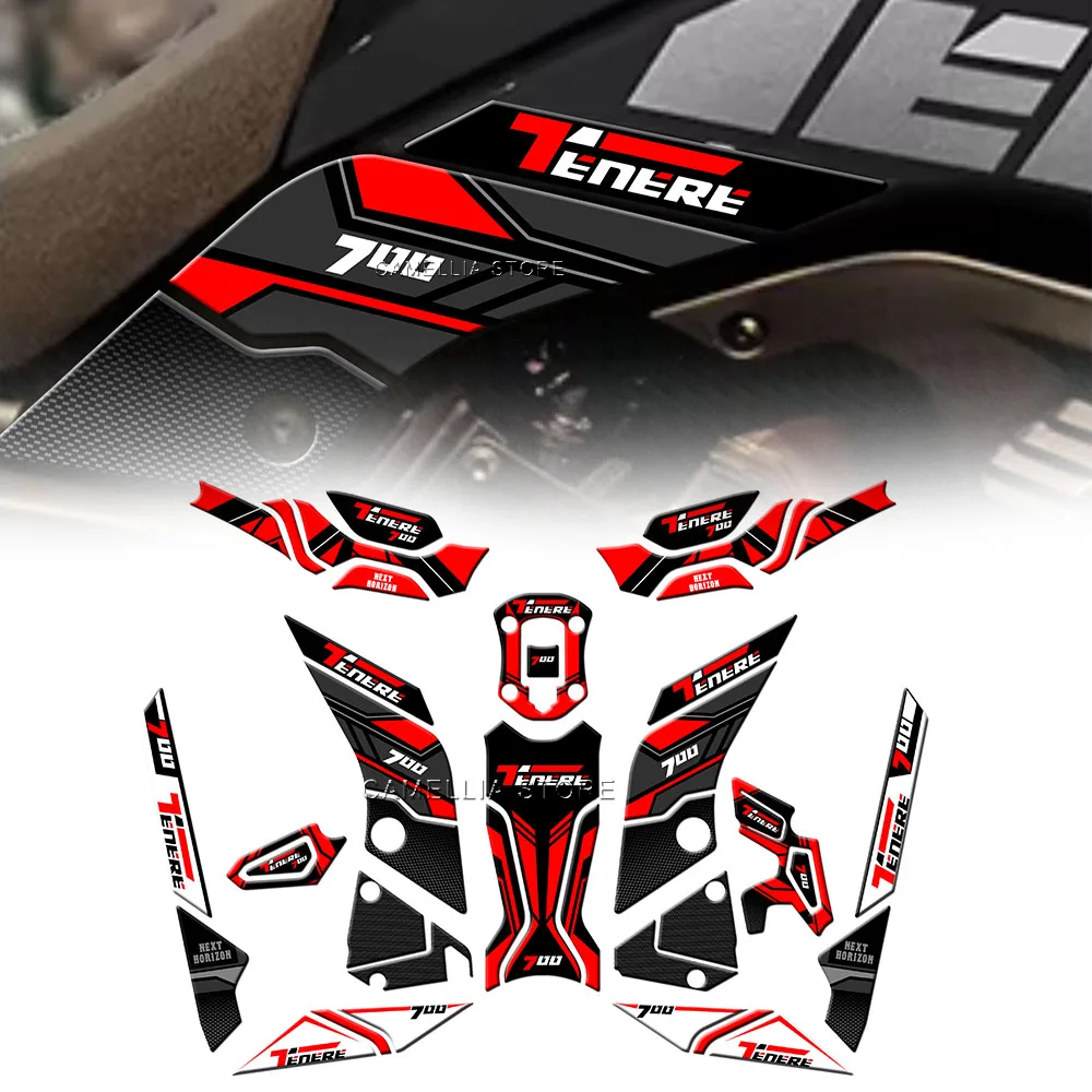 

Motorcycle Sticker Set - New 3D 3D Epoxy Resin Waterproof Motorcycle Fuel Tank Floor Protection Sticker for Yamaha Tenere 700