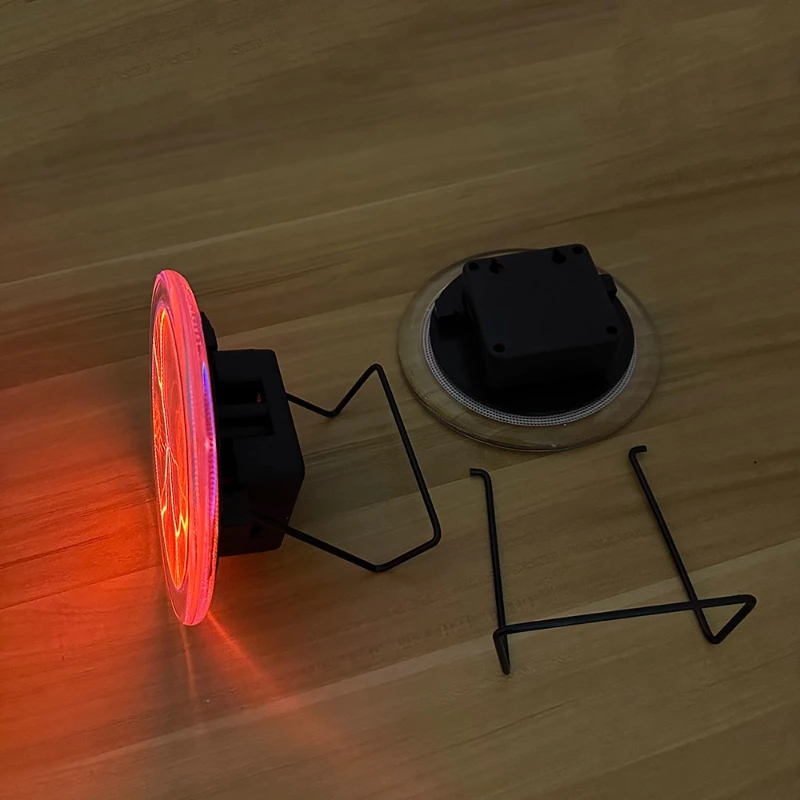 6-inch  Flash Disk Blue Tricolor Lightning Disk Red Green Pink Magic Disk Touch Current Lamp Pl asma Plate