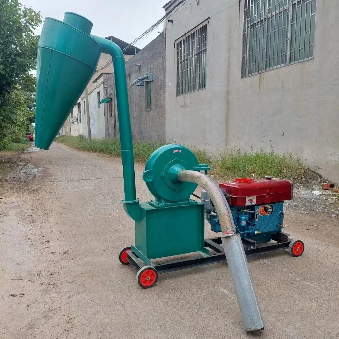 Multipurpose Grain Mills for Corn and Beans Rice Corn Commercial Powder Mills, Hammer Mills with Diesel Engines